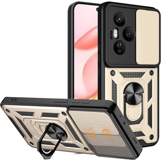 Funda para Honor 400 Pro, Techsuit, CamShield, Dorada