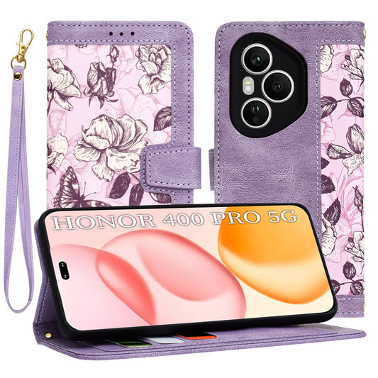 Funda para Honor 400 Pro, Techsuit, FlipCraft, Morado