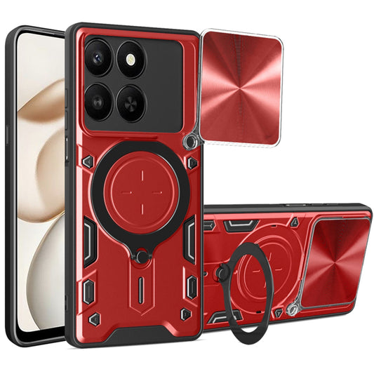 Funda para Honor 400 Smart 4G / X7d 4G / 400 Smart 5G, Techsuit, CamGuard Pro, Roja