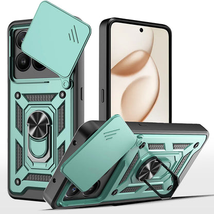 Funda para Honor 400 Smart 4G / X7d 4G / 400 Smart 5G, Techsuit, CamShield, Verde