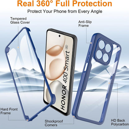 Funda para Honor 400 Smart 4G / X7d 4G / 400 Smart 5G, Techsuit, ColorVerse 360, Azul