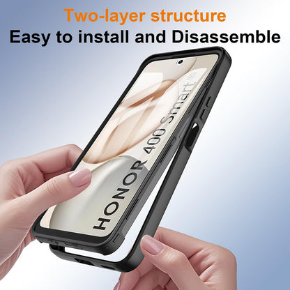 Funda para Honor 400 Smart 4G / X7d 4G / 400 Smart 5G, Techsuit, ColorVerse 360, Negra