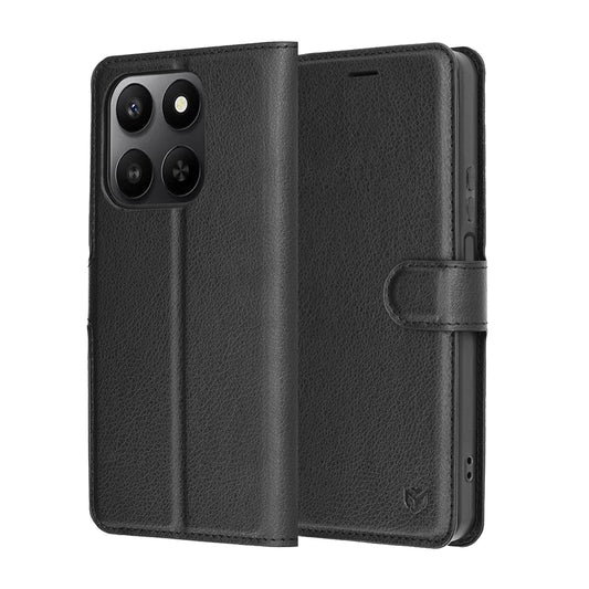 Funda para Honor 400 Smart 4G / X7d 4G / 400 Smart 5G, Techsuit, Leather Folio, Negra