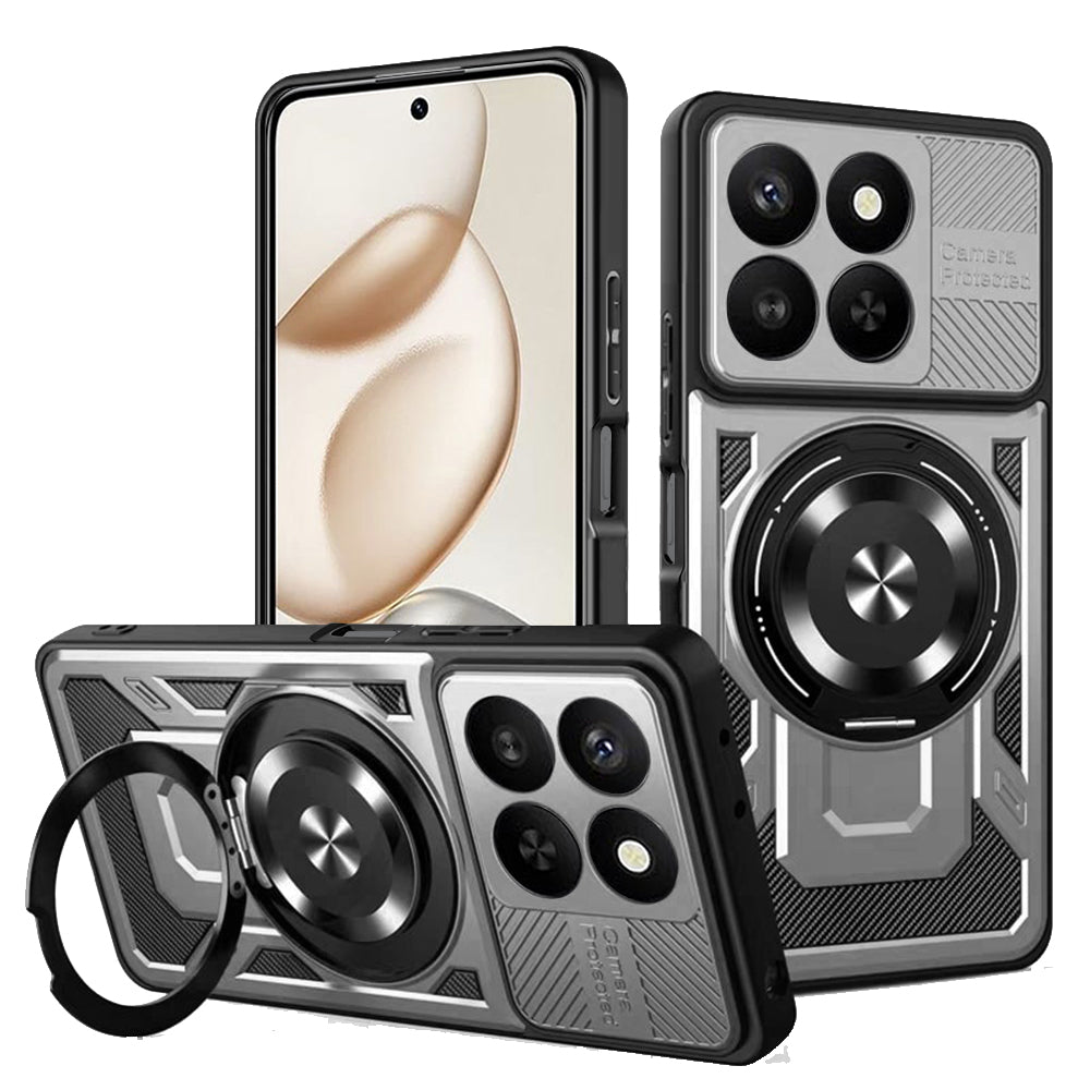 Funda para Honor 400 Smart 4G / X7d 4G / 400 Smart 5G, Techsuit, RuggedCam, Gris