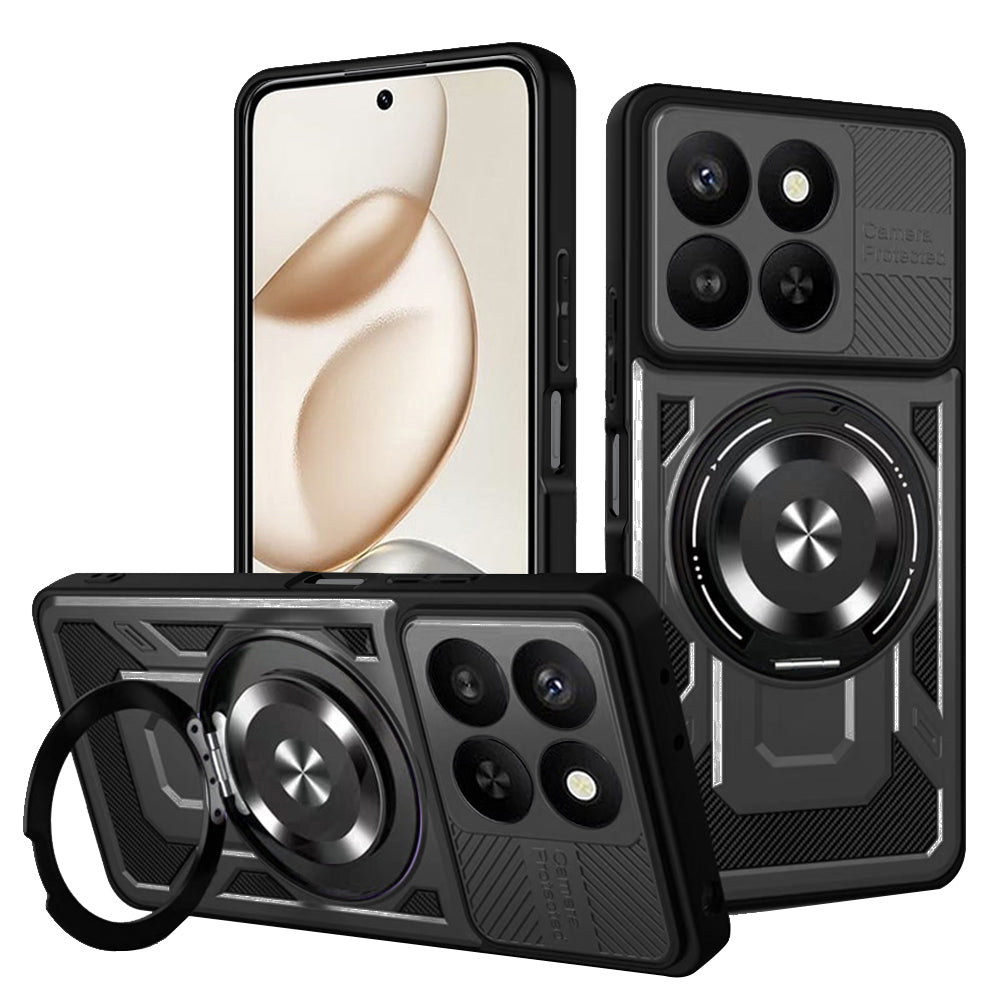 Funda para Honor 400 Smart 4G / X7d 4G / 400 Smart 5G, Techsuit, RuggedCam, Negra