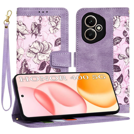 Funda para Honor 400, Techsuit, FlipCraft, Morado