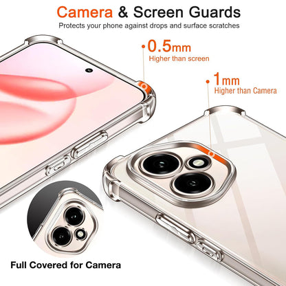 Case for Honor 400, Techsuit, Shockproof Clear, Transparent