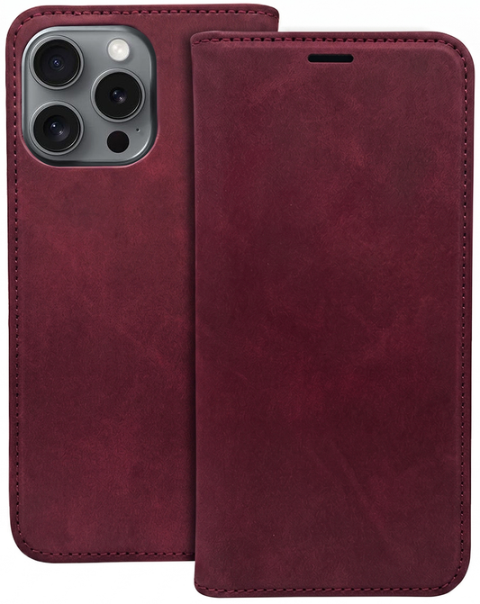 Funda para Honor 600 Lite, OEM, Smart Suede, Burdeos