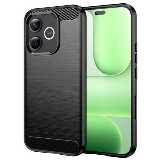 Funda para Honor 600 Lite, Techsuit, Carbono, Negra