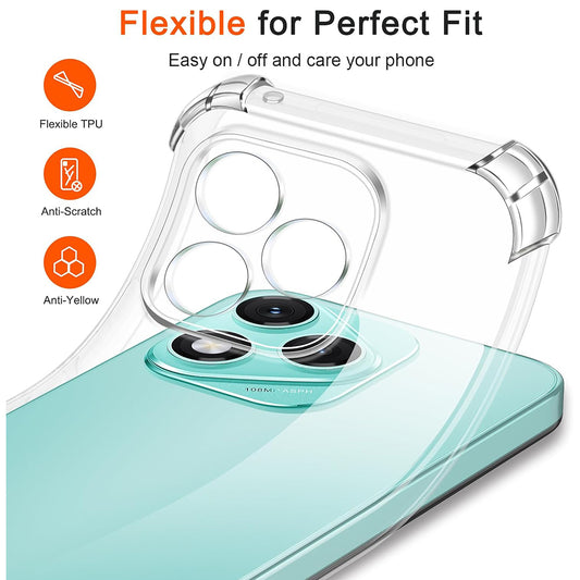 Funda para Honor 600 Lite, Techsuit, Shockproof Clear, Transparente