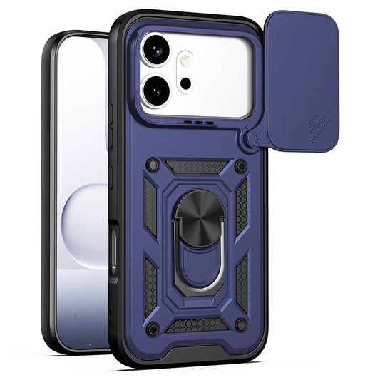Funda para Honor 600 Pro / 600, Techsuit, CamShield, Azul