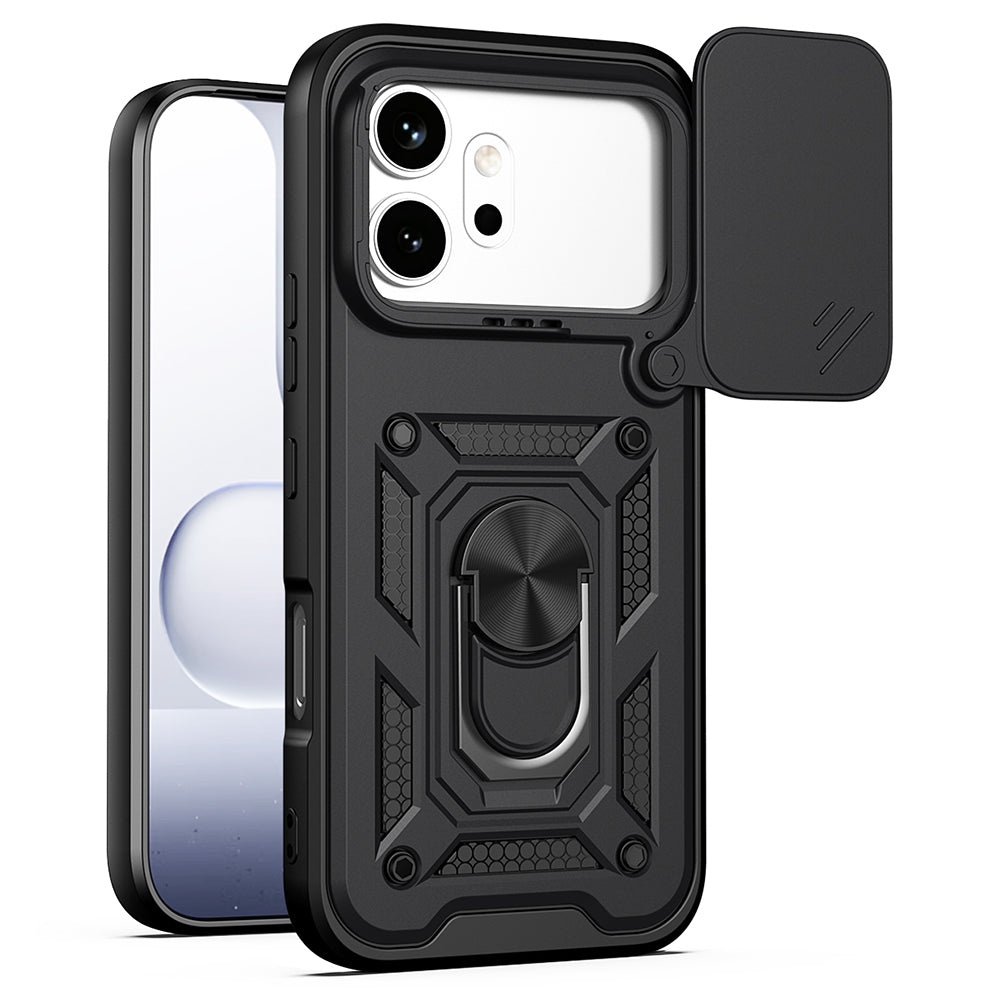 Funda para Honor 600 Pro / 600, Techsuit, CamShield, Negra