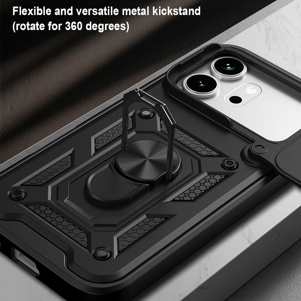 Funda para Honor 600 Pro / 600, Techsuit, CamShield, Negra