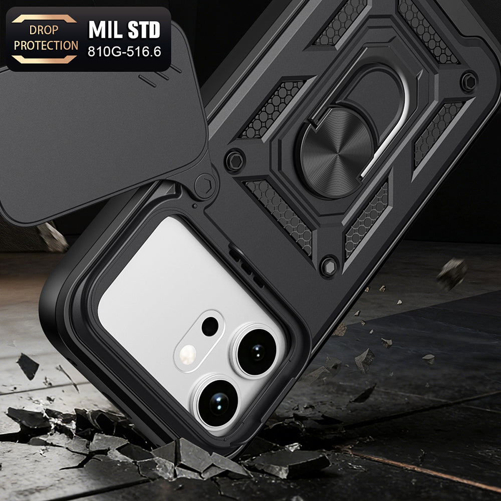 Funda para Honor 600 Pro / 600, Techsuit, CamShield, Negra