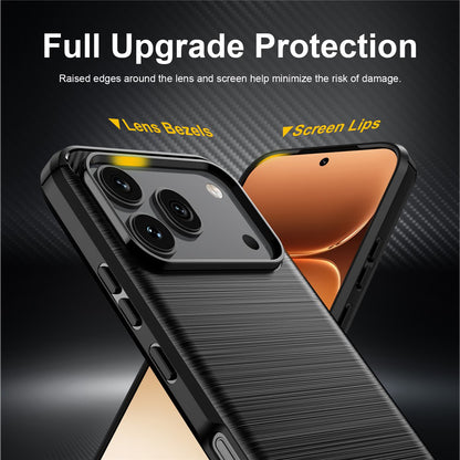 Funda para Honor 600 Pro / 600, Techsuit, Carbono, Negra