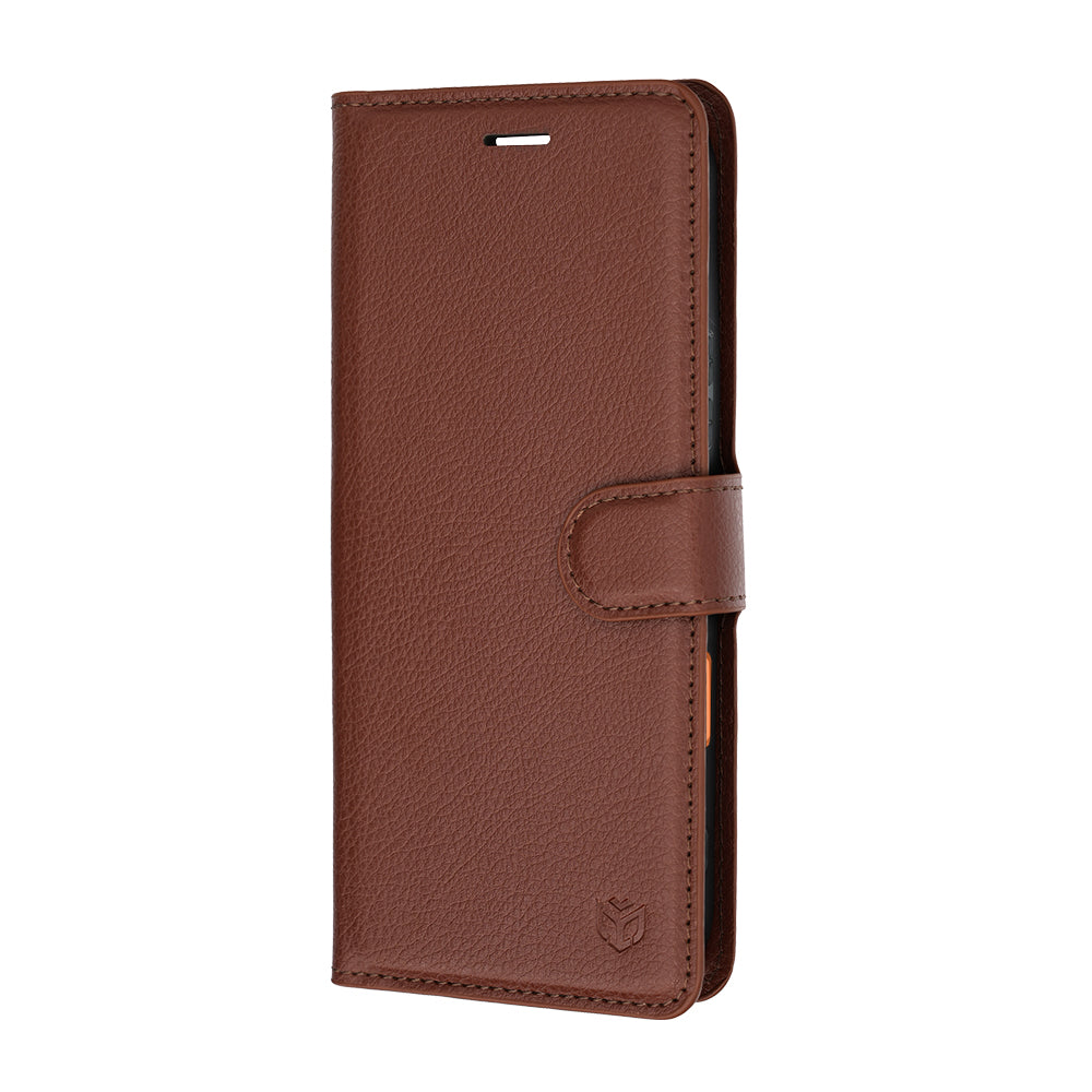 Funda para Honor 600 Pro / 600, Techsuit, Leather Folio, Marrón