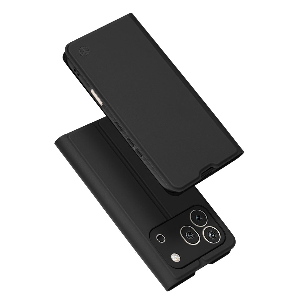 Funda para Honor 600 Pro, Techsuit, Magskin Book, Negra