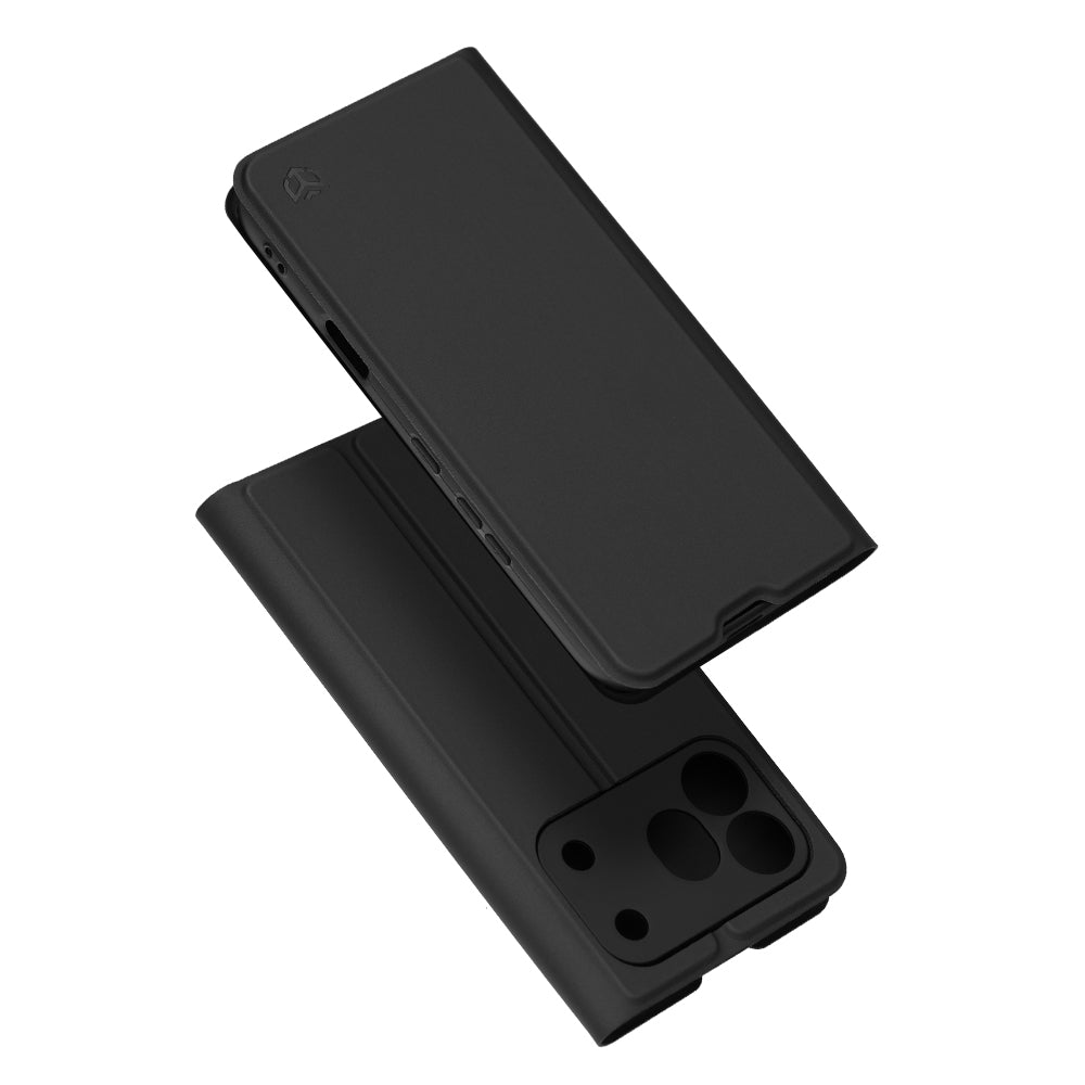 Funda para Honor 600 Pro, Techsuit, Magskin Book, Negra