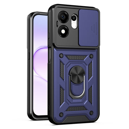 Funda para Honor 600 Smart, Techsuit, CamShield, Azul