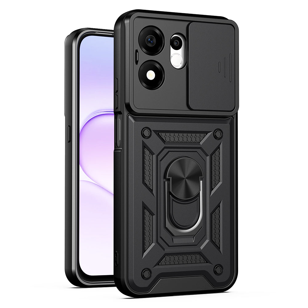 Funda para Honor 600 Smart, Techsuit, CamShield, Negra