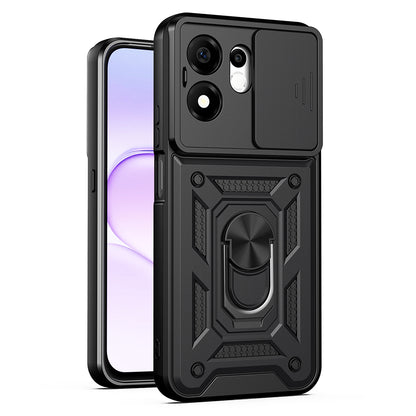 Funda para Honor 600 Smart, Techsuit, CamShield, Negra