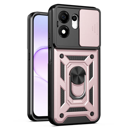 Funda para Honor 600 Smart, Techsuit, CamShield, Rosa Dorado