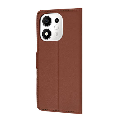 Funda para Honor 600 Smart, Techsuit, Leather Folio, Marrón