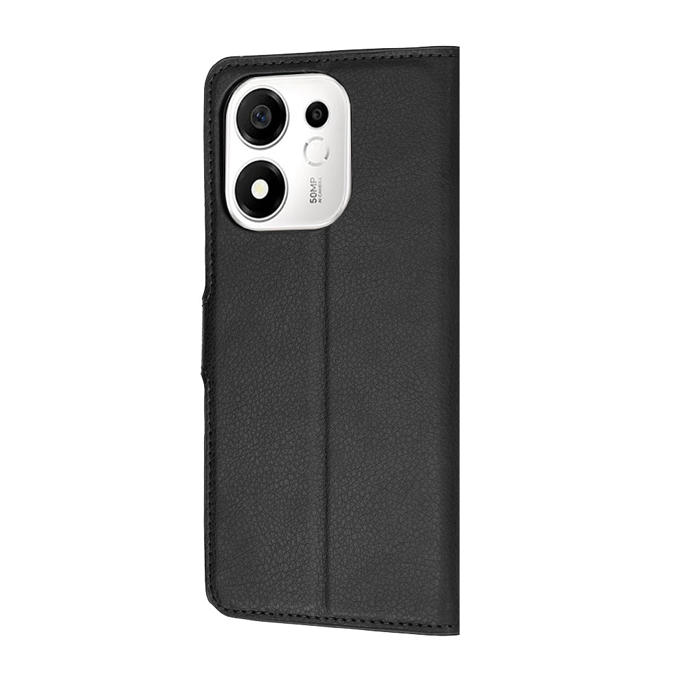 Funda para Honor 600 Smart, Techsuit, Leather Folio, Negra