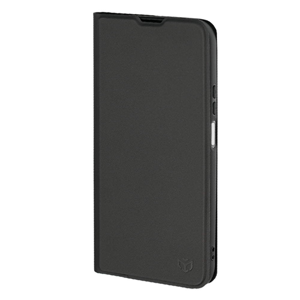 Funda para Honor 600 Smart, Techsuit, Magskin Book Long Blitz Cutout, Negra