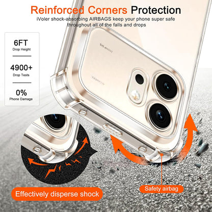 Case for Honor 600, Techsuit, Shockproof Clear, Transparent