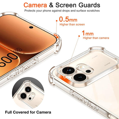 Case for Honor 600, Techsuit, Shockproof Clear, Transparent