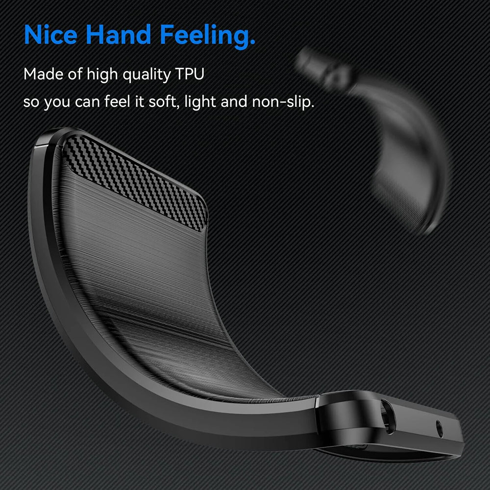Funda para Honor 70 Lite / X6 / X8 5G, Techsuit, Carbono, Negra