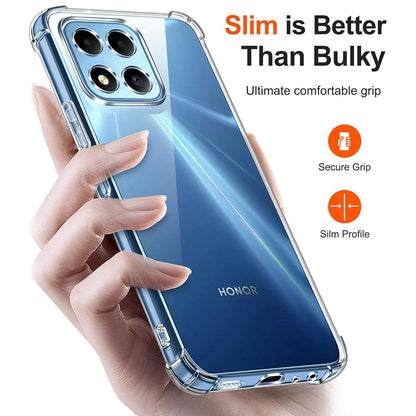 Funda para Honor 70 Lite / X6 / X8 5G, Techsuit, Transparente a prueba de golpes