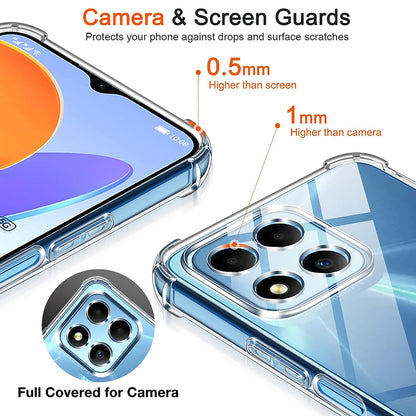 Funda para Honor 70 Lite / X6 / X8 5G, Techsuit, Transparente a prueba de golpes