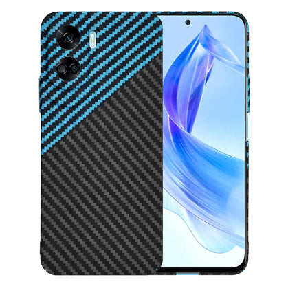 Funda para Honor 90 Lite, Techsuit, Carbonite FiberShell, Negra Bleu