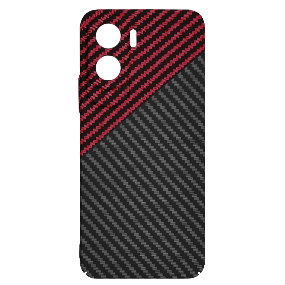Funda para Honor 90 Lite, Techsuit, Carbonite FiberShell, Negra Roja