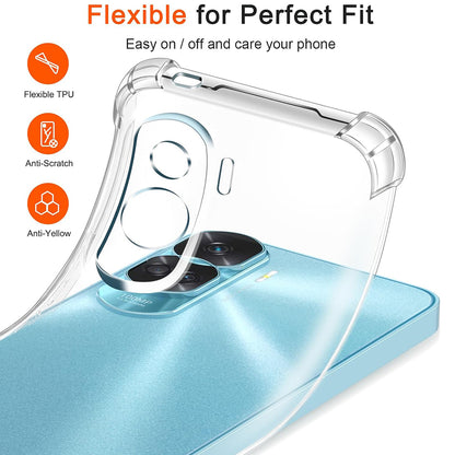 Case for Honor 90 Lite, Techsuit, Shockproof Clear, Transparent