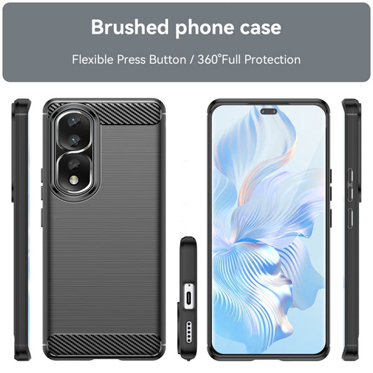 Funda para Honor 90 Pro / 80 Pro, Techsuit, Carbono, Negra