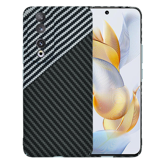 Funda para Honor 90, Techsuit, Carbonite FiberShell, Negra Gris