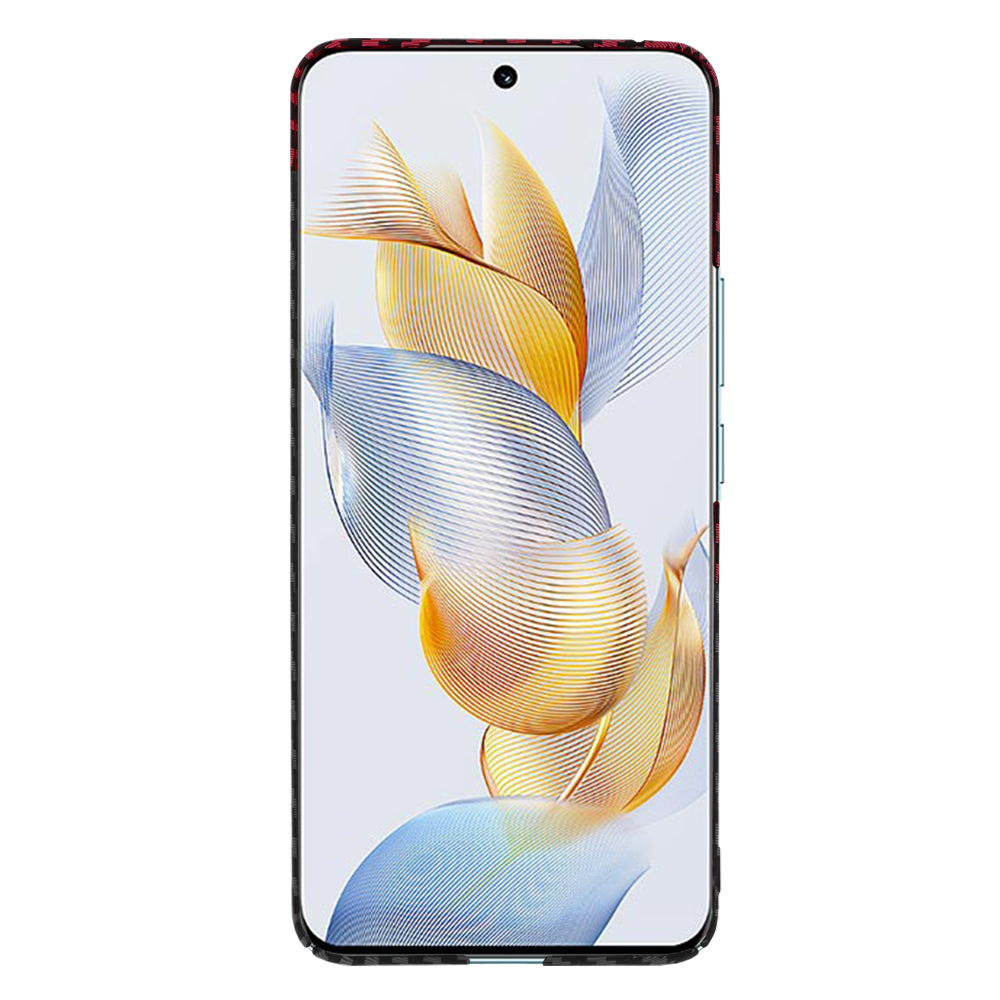 Funda para Honor 90, Techsuit, Carbonite FiberShell, Negra Roja