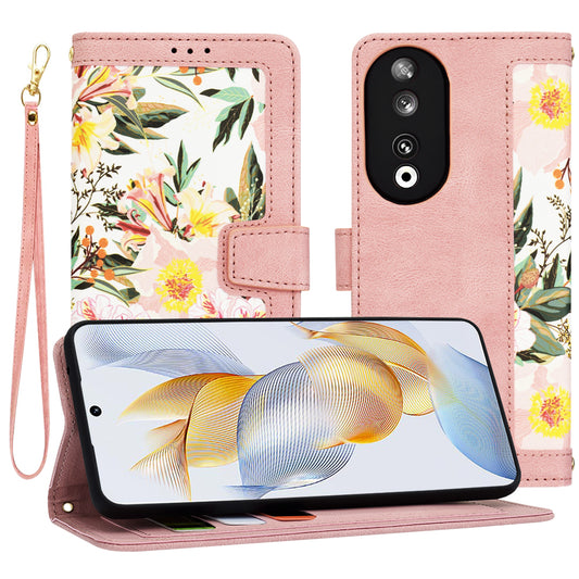 Funda para Honor 90, Techsuit, FlipCraft, Rosa