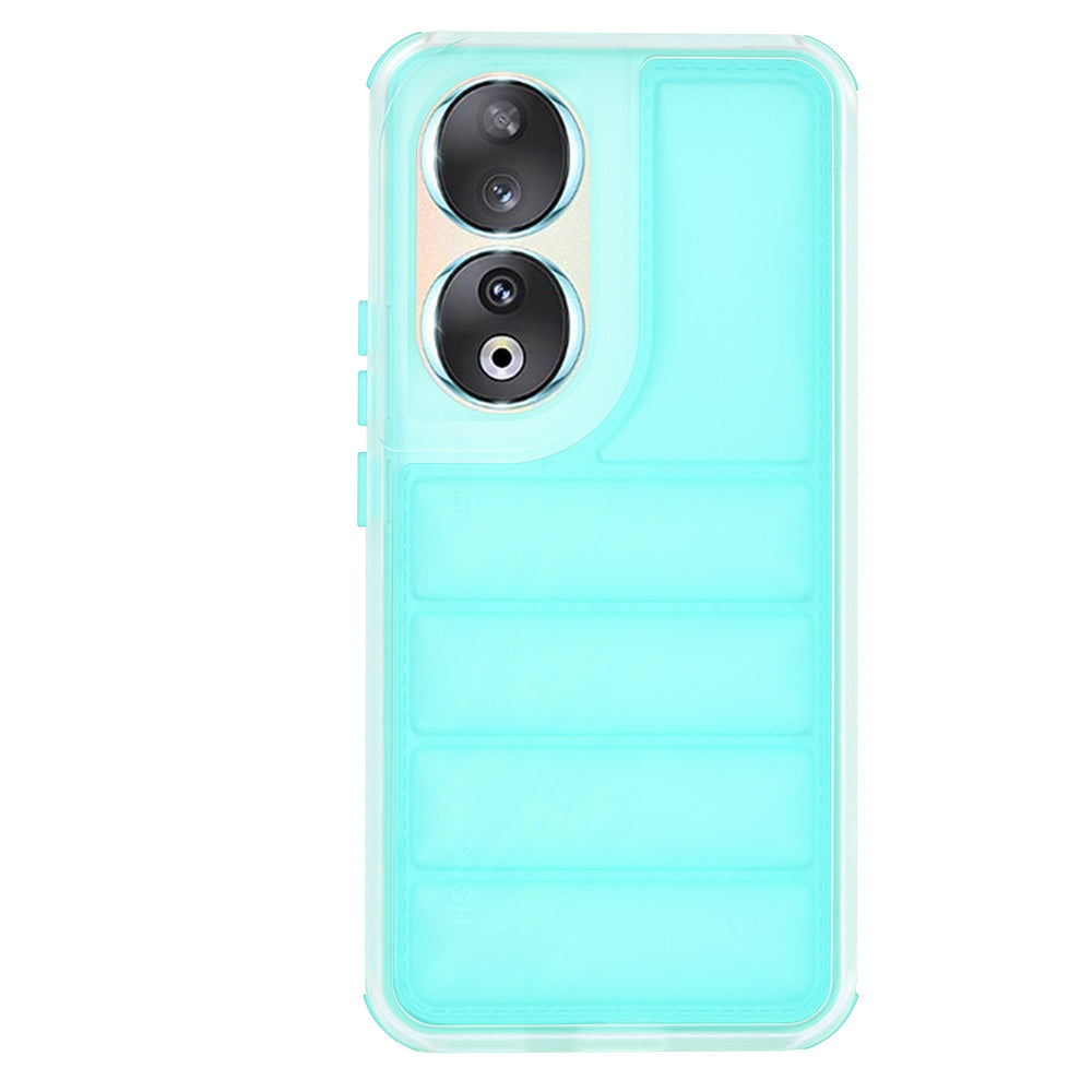 Funda para Honor 90, Techsuit, Wave Shield, Turquesa