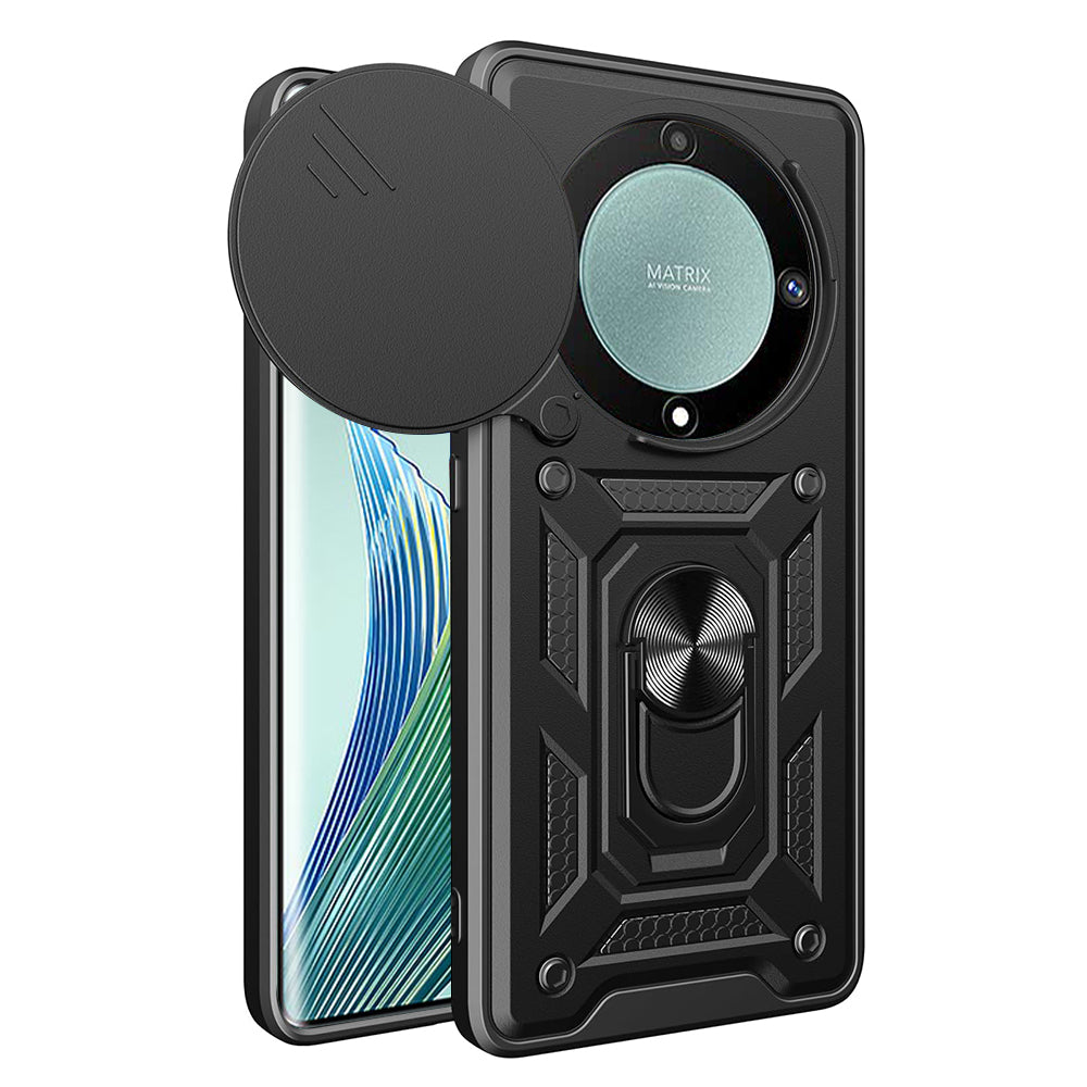 Funda para Honor Magic5 Lite, Techsuit, CamShield, Negra