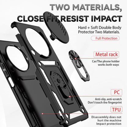Funda para Honor Magic5 Lite, Techsuit, CamShield, Negra