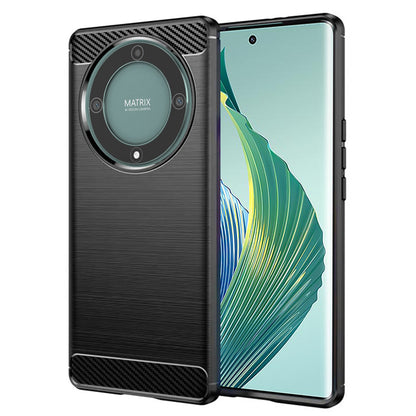Funda para Honor Magic5 Lite, Techsuit, Carbono, Negra