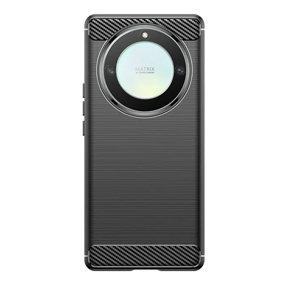 Funda para Honor Magic5 Lite, Techsuit, Carbono, Negra