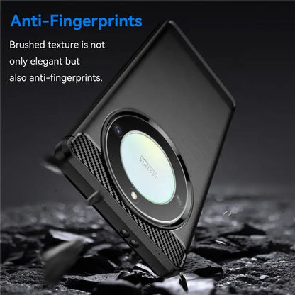 Funda para Honor Magic5 Lite, Techsuit, Carbono, Negra