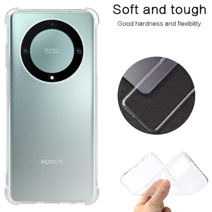 Funda para Honor Magic5 Lite, Techsuit, Antigolpes Transparente, Transparente