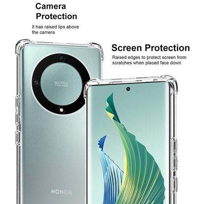 Funda para Honor Magic5 Lite, Techsuit, Antigolpes Transparente, Transparente