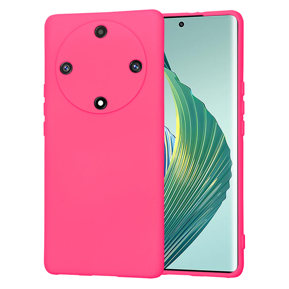 Funda para Honor Magic5 Lite, Techsuit, SoftFlex, Rosa Oscuro